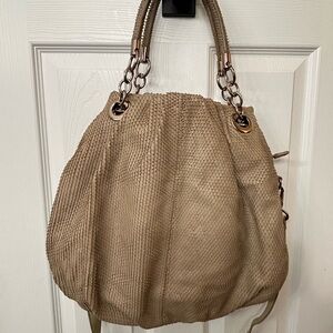 Cynthia Rowley Textured Tan Shoulder Bag